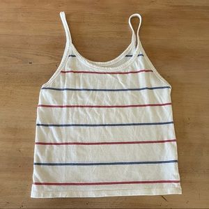 Red white + Blue striped Tank